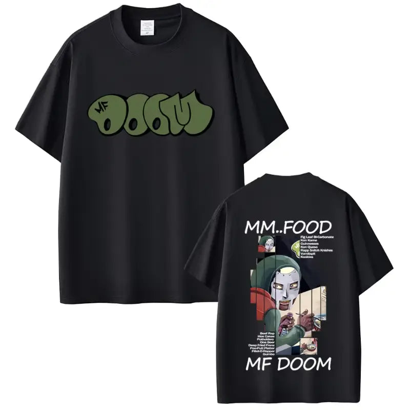 Rapper Mf Doom Album Madvillainy Graphic T-shirt Men Women Hip Hop Fashion Vintage T-shirts Male Casual Cotton Oversized T Shirt