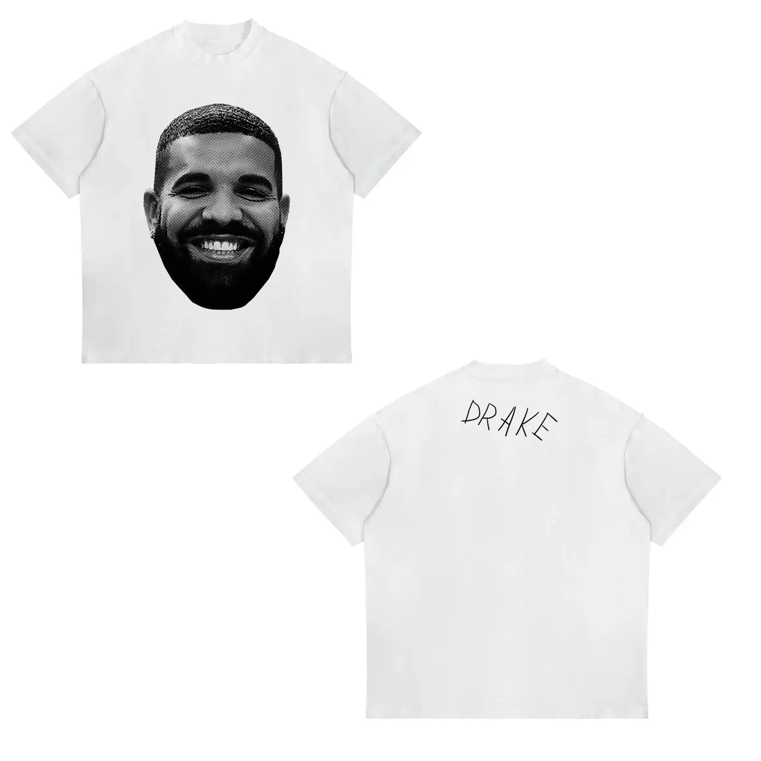 Hip-hop and Rap Top European and American Drake Male Duck Rock High Street Sports Casual Men’s and Women’s T-shirt Couple