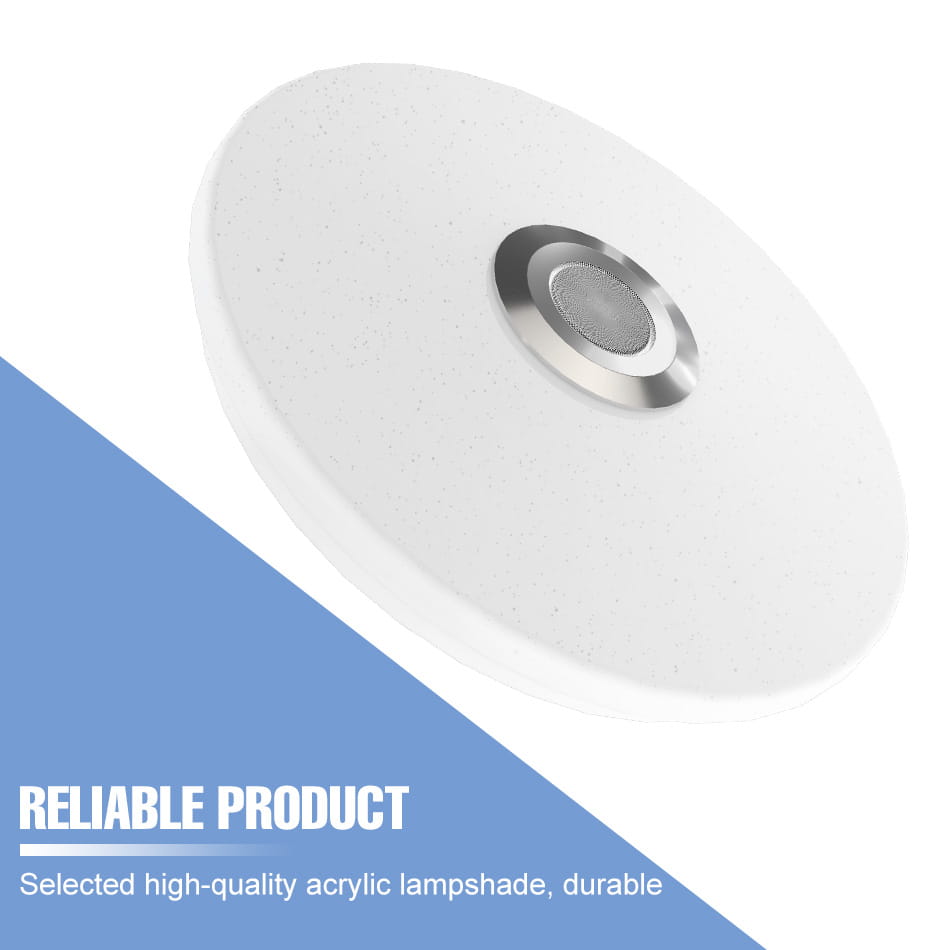 Modern Ceiling Lamps RGB Dimming Home Lighting APP Bluetooth Music Light 52W 36W Smart Ceiling Lights With Remote Control AC220V
