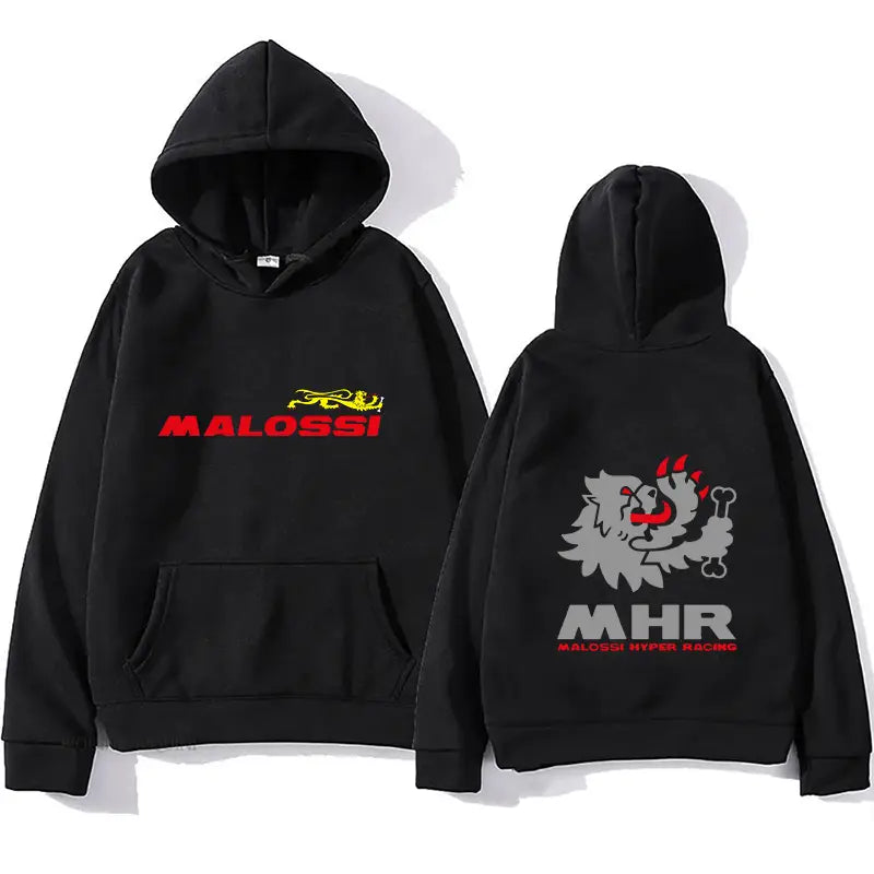 Malossi Theme Printed Hoodie Men’s Sweatshirt Unisex Streetwear Hip Hop Style Autumn Winter Fashion Hip Hop Male Tops Clothes