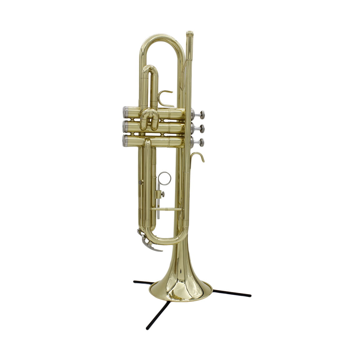 SLADE Black Trumpet Stand Foldable ABS Metal Trumpet Holder with 3/5 Removable Legs Portable Bracket Brass Instrument Accessory