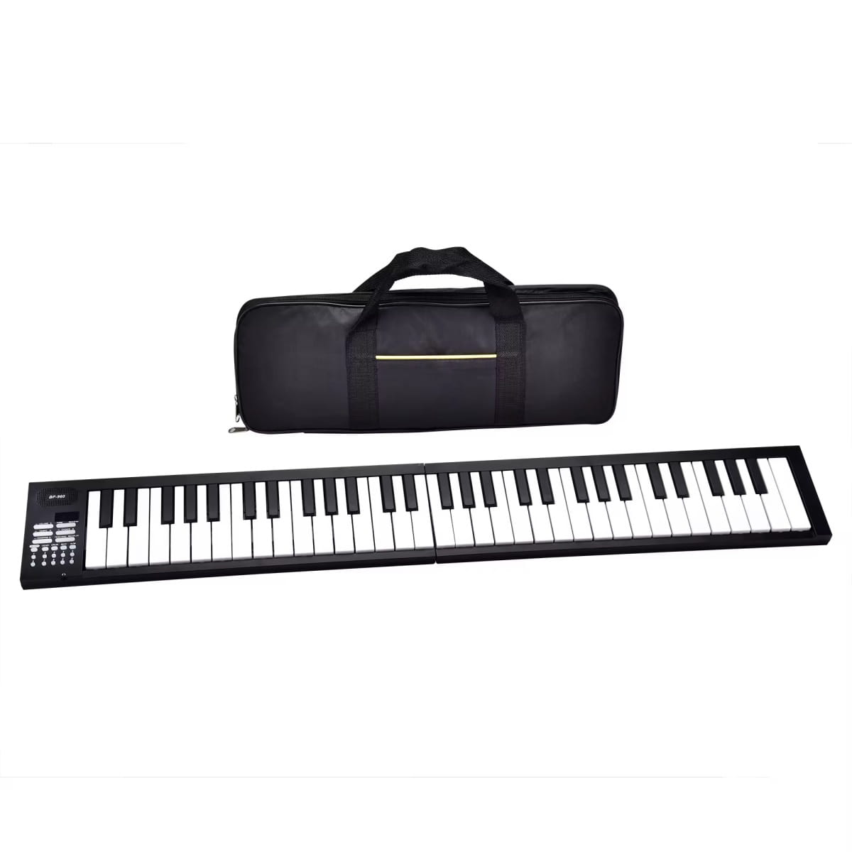 Miwayer 61-Key Electronic Piano Keyboard 180° w/16 Tones/100 Rhythms/25 Demos/USBpower cord/Built-in Battery Digital Piano