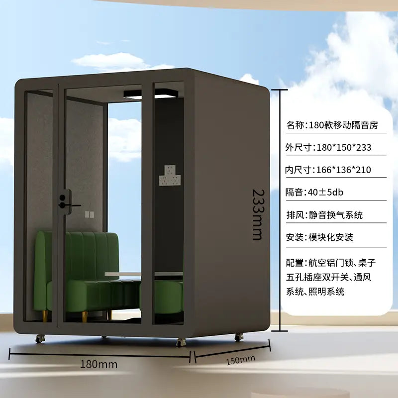 CL soundproof room household piano silent warehouse live stream indoor singing room recording studio mobile phone booth.