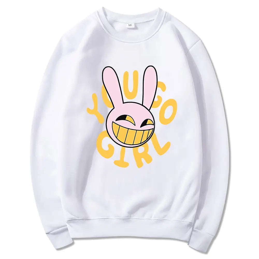YOU GO GIRL Digital Circus Jax Hoodie Fashion Women Harajuku Funny Cute Rabbit Hoodie Unisex Cartoon Vintage Pullover Sweatshirt