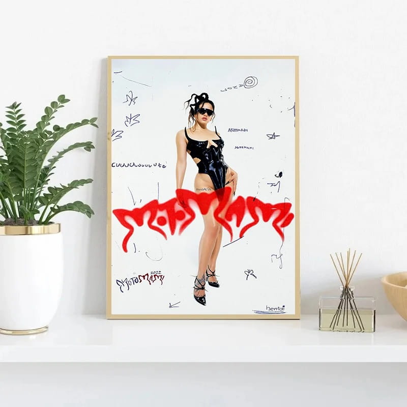 Hip Hop Singer Rosalia Motomami Music Album Posters and Prints Canvas Painting Wall Art Pictures for Room Home Decor Fans Gift
