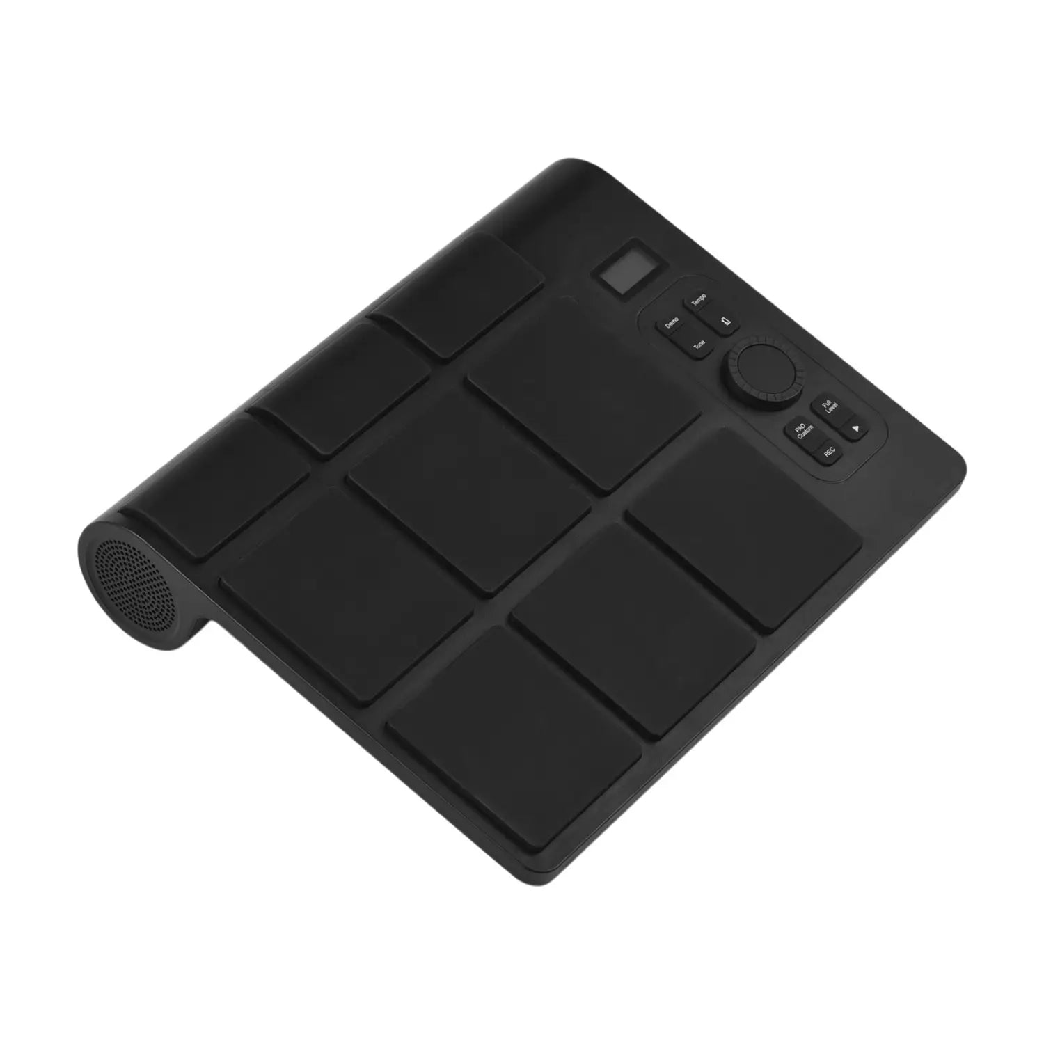 Electronic Tabletop Drum Set with 2 Speaker 9 Pads Color Lighting Supports BT MIDI Various Audio Connection LCD Display Adjustab