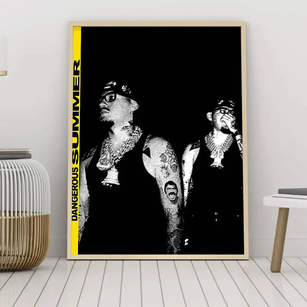 Dangerous Summer Y-Yeat Poster Self-adhesive Art Waterproof Paper Sticker Coffee House Bar Room