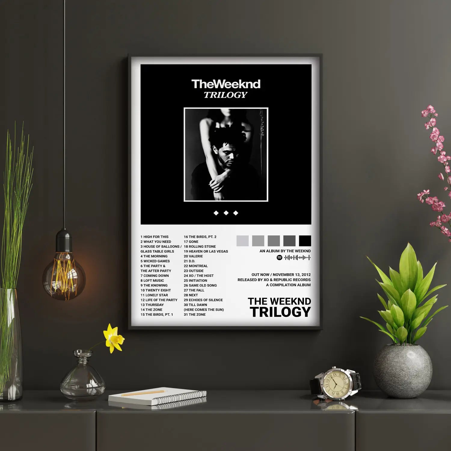 Hip Hop Rapper The Weeknd Music Album STARBOY Covers Canvas Painting Print Posters For Room Bar Wall Art Home Decor Picture Gift