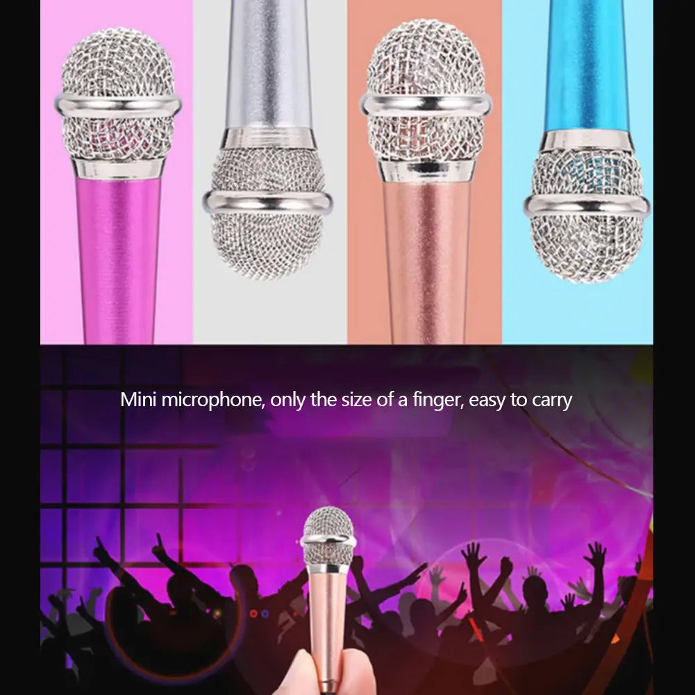 Wired 3.5mm Stereo Studio Microphone Earphone Ktv Karaoke Mini Microfon For Cell Smart Phone Laptops PC Computer Desktop Mik