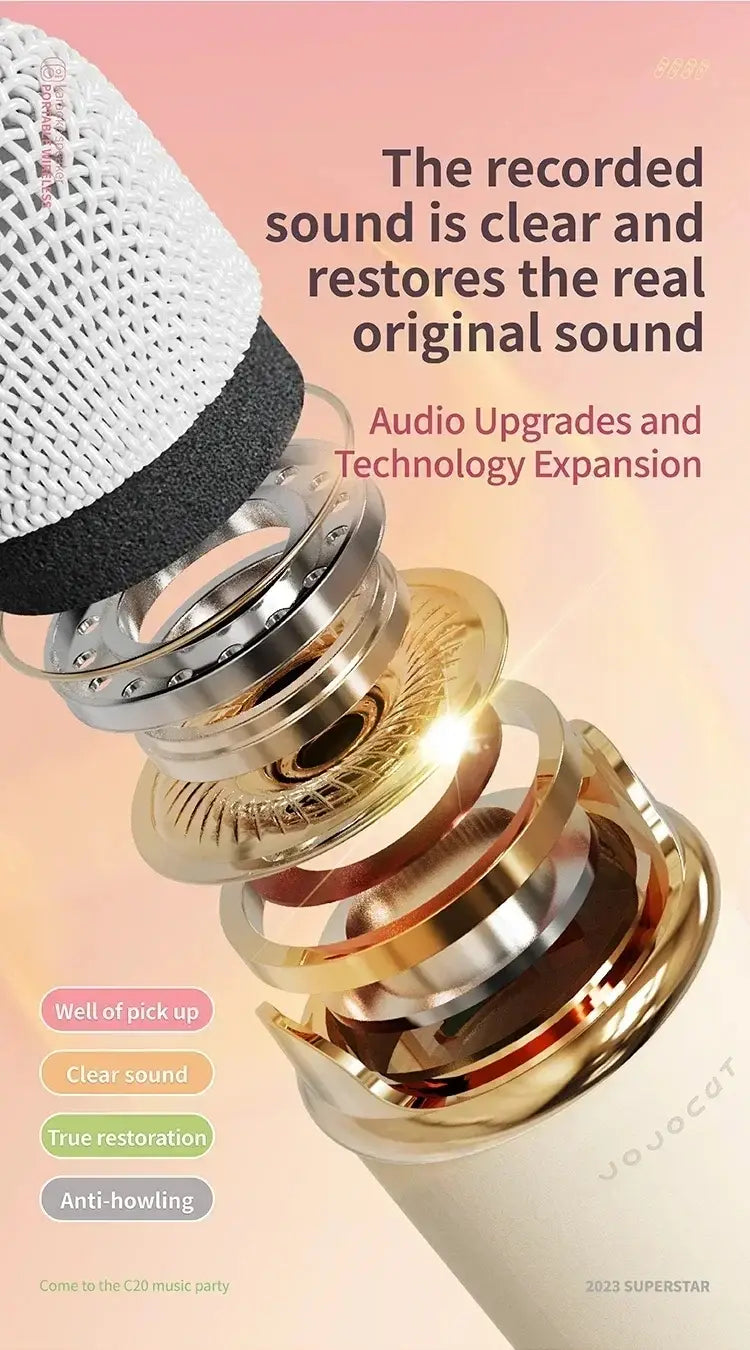 Karaoke Wireless Portable Bluetooth Speaker With Microphone Radio FM Machine Mini Music Sound Box Caixa De Som Small Mp3 Column