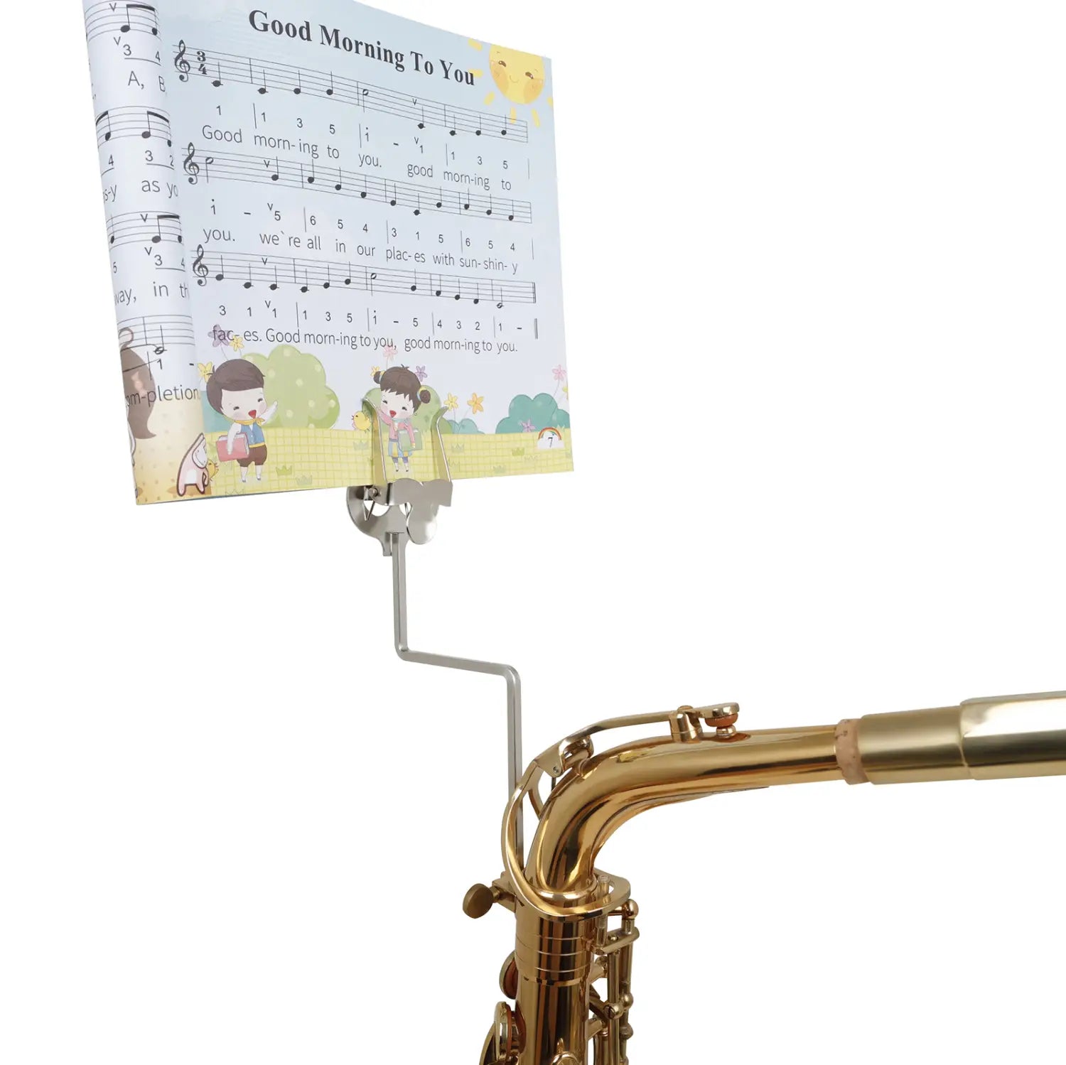IRIN Music Stand Flute Trumpet Clarinet Winds Saxophone Baritone Portable Marching Sheet Music Stands Beginner Practice Parts
