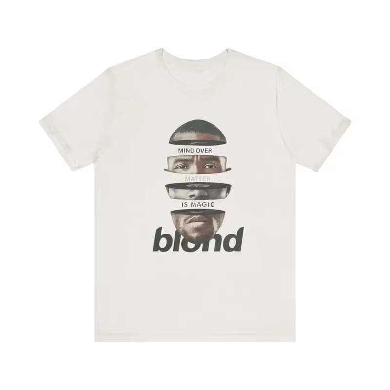 Rapper Frank Retro Graphic T Shirt Men Women Hip Hop Ocean Album Clothing T-Shirts Y2k Unisex Blond Fashion Cotton T-shirt