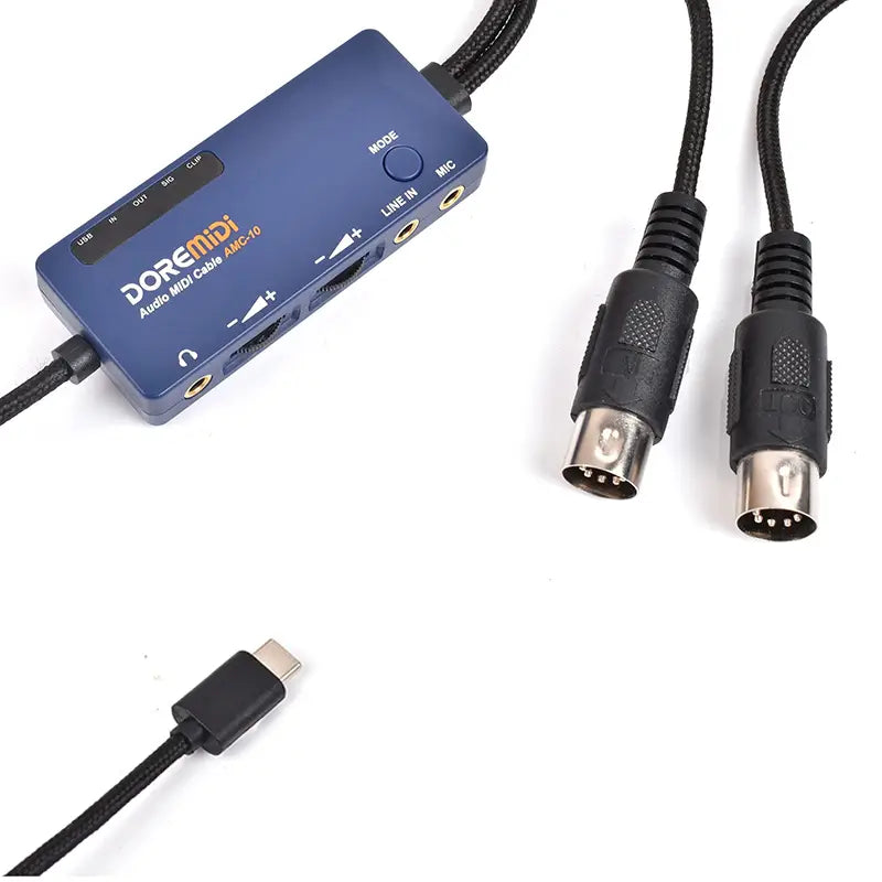 DOREMiDi Audio MIDI Cable USB AMC-10 Converter That Has Both Sound Card and MIDI Functions