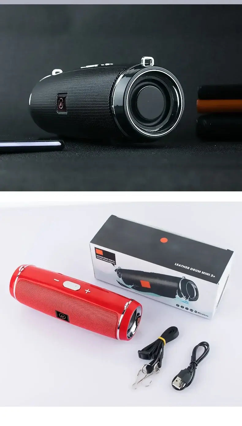 Portable outdoor stereo subwoofer 200W high-power MINI 2 wireless Bluetooth speaker supports TWS/FM/Voice Prom 3D surround sound