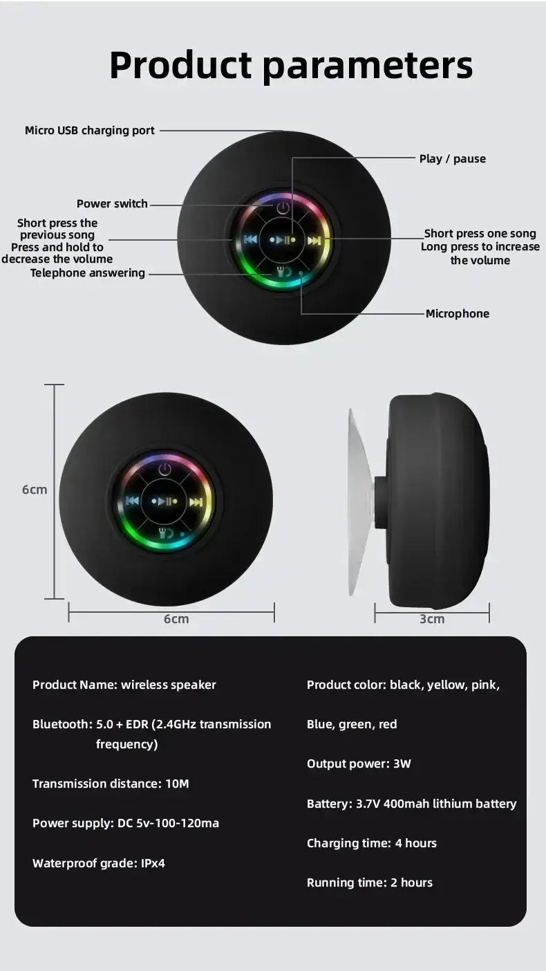 Wireless Bluetooth Speaker Portable Small Steel Gun Metal Heavy Stereo Surround Subwoofer Outdoor Mini Bluetooth Mini Speaker