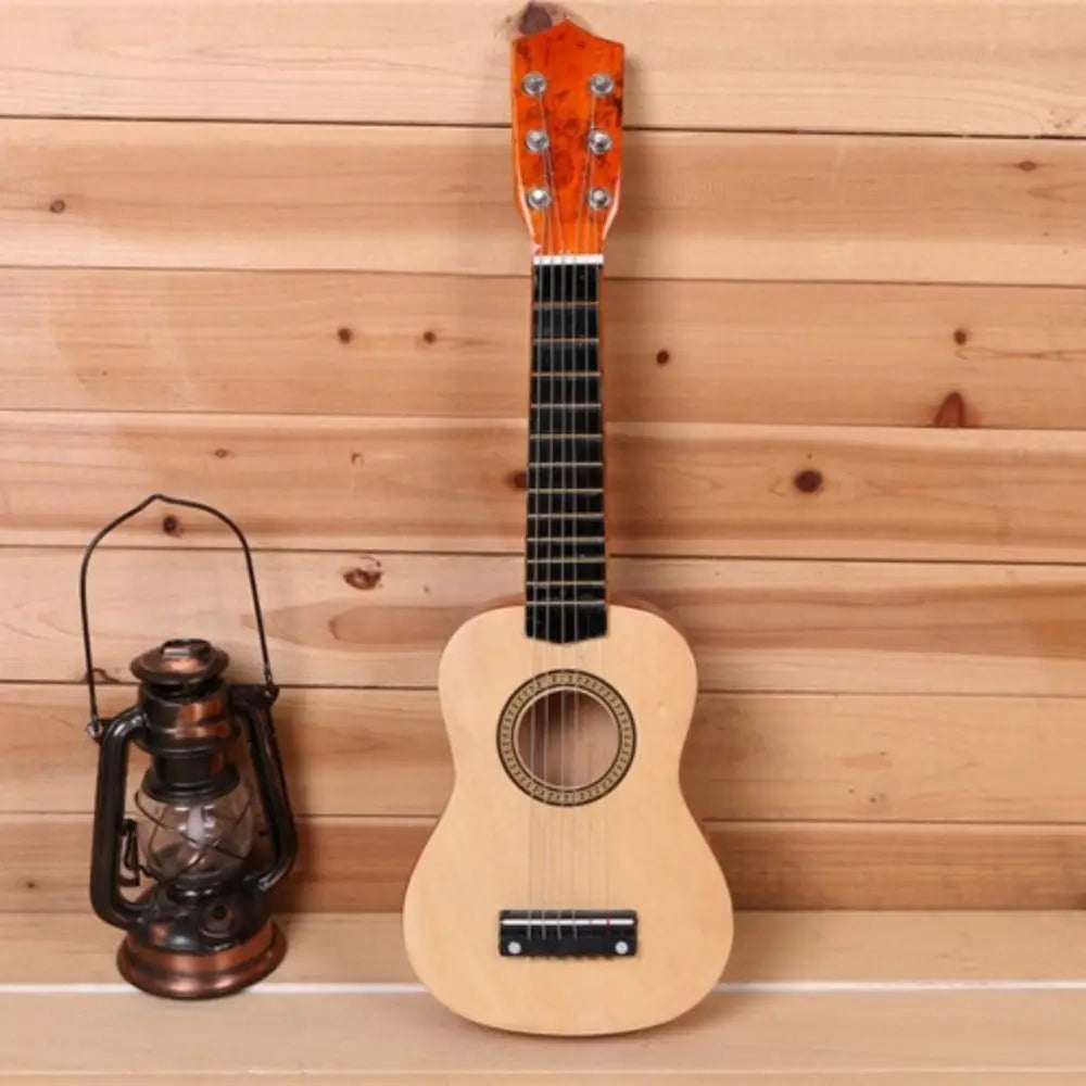 Solid Wood Children’s Guitar Classical Adjustable String Knob Children’s Instrument Toy High Sound Quality Durable