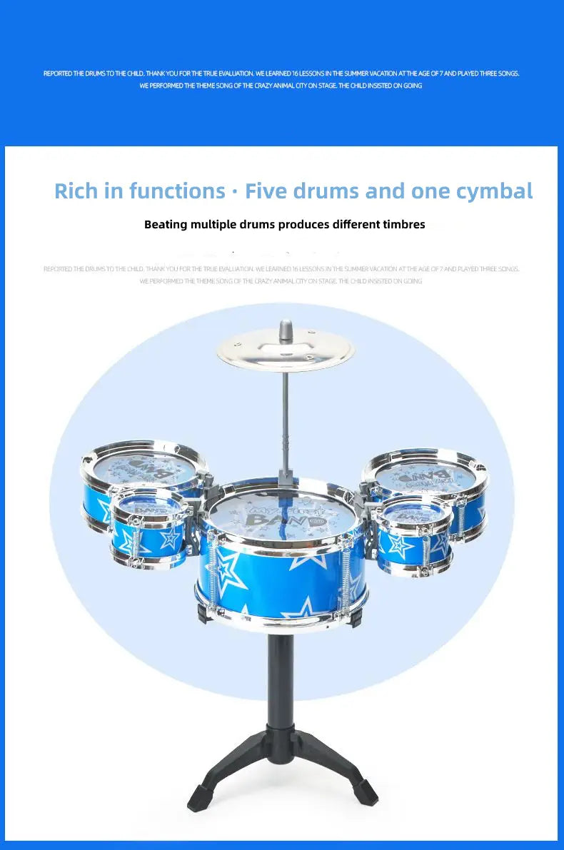 Drums jazz drums music enlightenment for children and babies toys imitation Musical Instruments beginners practicing Musica