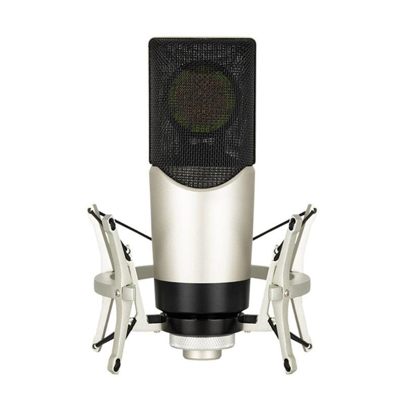 652F Professional Condenser Studio Vocal Recording Large Diaphragm Microphone 48V for Computer Gaming Live Streaming