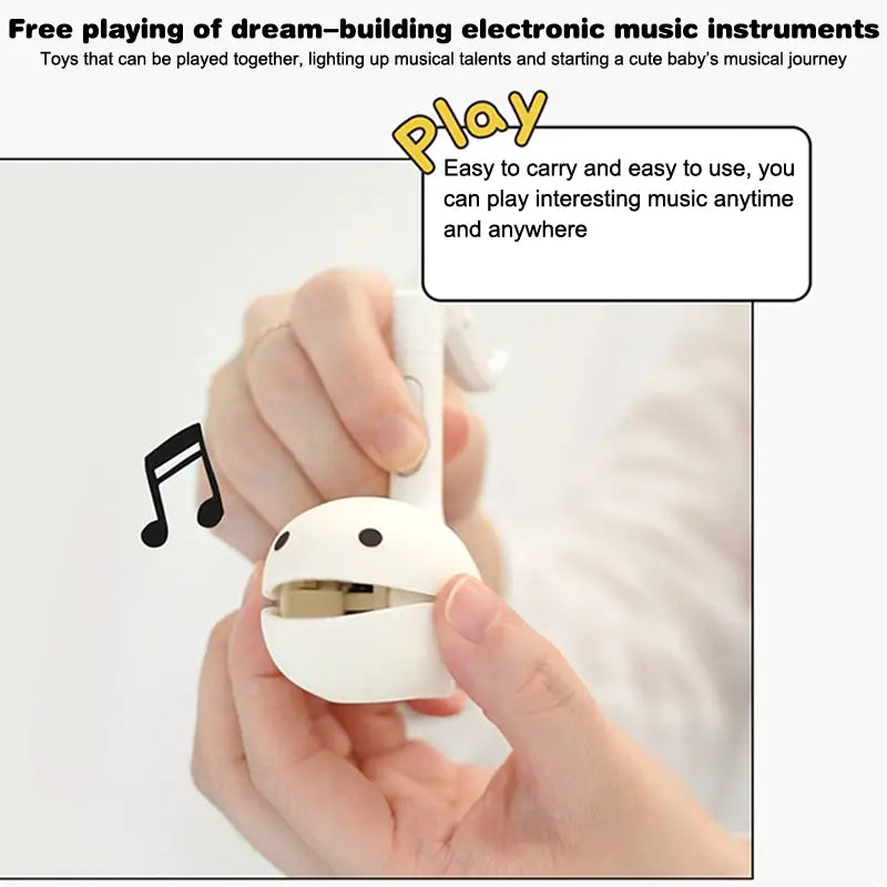 。Soothing Relaxing Musical Instruments Cute Musical Notes Otamatone Mini Electronic Music Creative Sound-producing Musical Toys