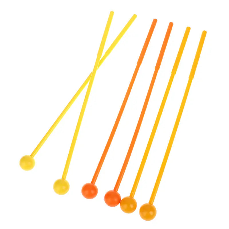 2Pcs 31.0*2.0cm Percussion Drum Sticks Mallets Drumsticks Adults Kids Stick Mallet Plastic Musical Instrument Children’s Toys