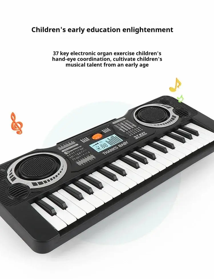 37/61-Key Digital Piano Keyboard for Kids – Portable Music Toy Beginner Learning Instrument Educational Gift for Boys Girls