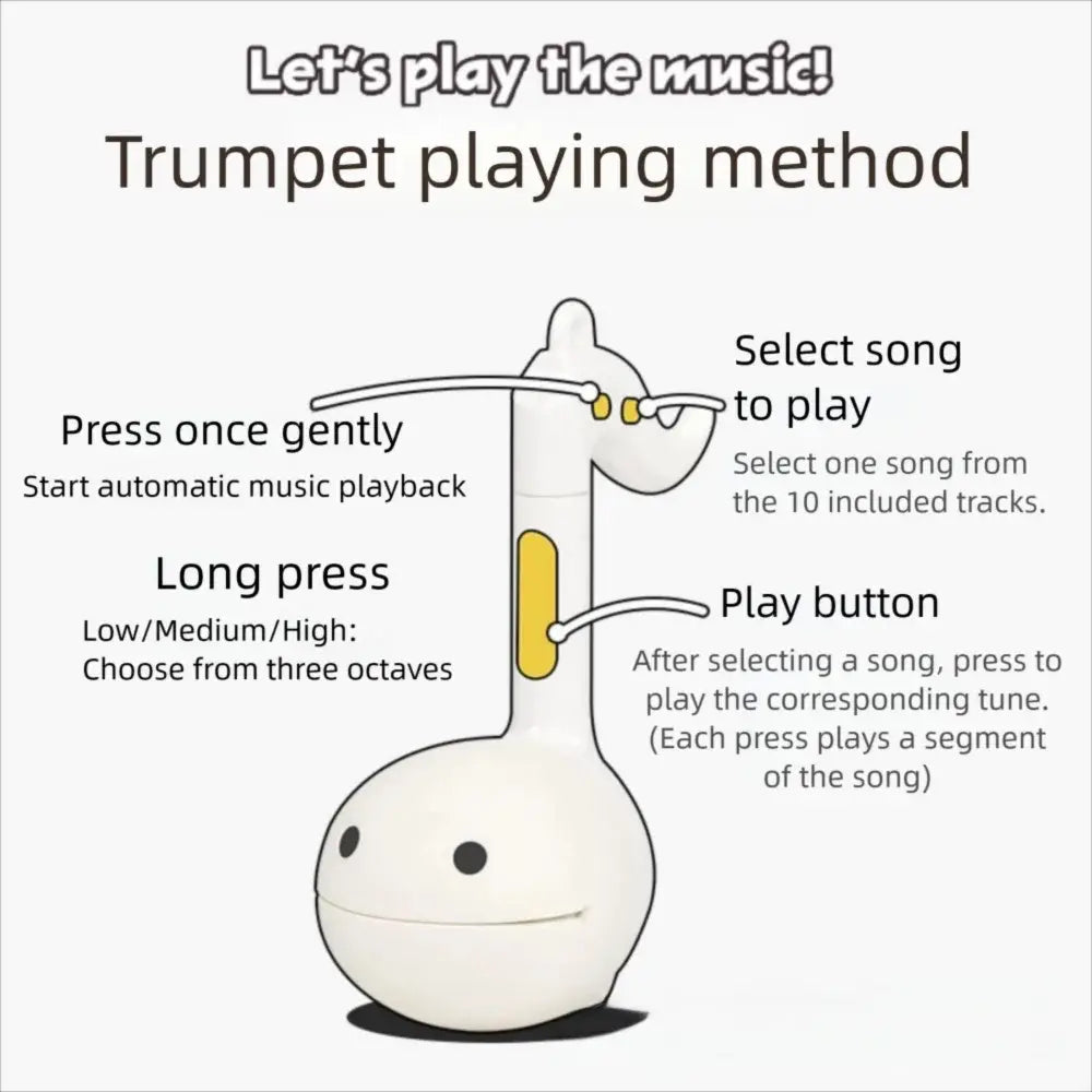 Otamatone Mini Electronic Music Creative Sound-producing Musical Toys Soothing Relaxing Musical Instruments Cute Musical Notes