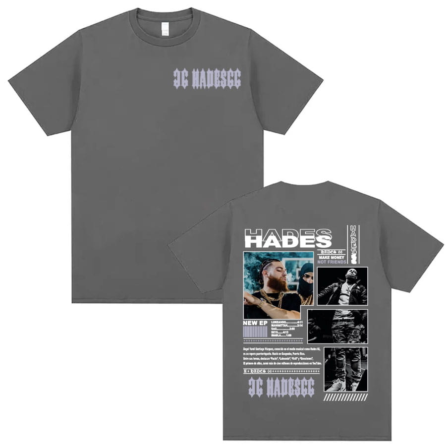 Rapper Hades 66 Make Money Not Friends Album Cover T Shirts Men Women Fashion Hip Hop Pop Music Short Sleeve 100% Cotton T-shirt