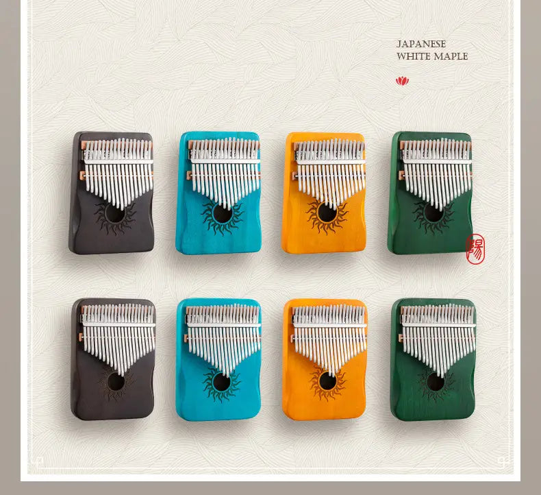 Hluru Kalimba 17 21 Key Kalimba Finger Piano Solid Maple Wood Kalimba Thumb Piano Keyboard Musical Instrument Mbira for Beginner