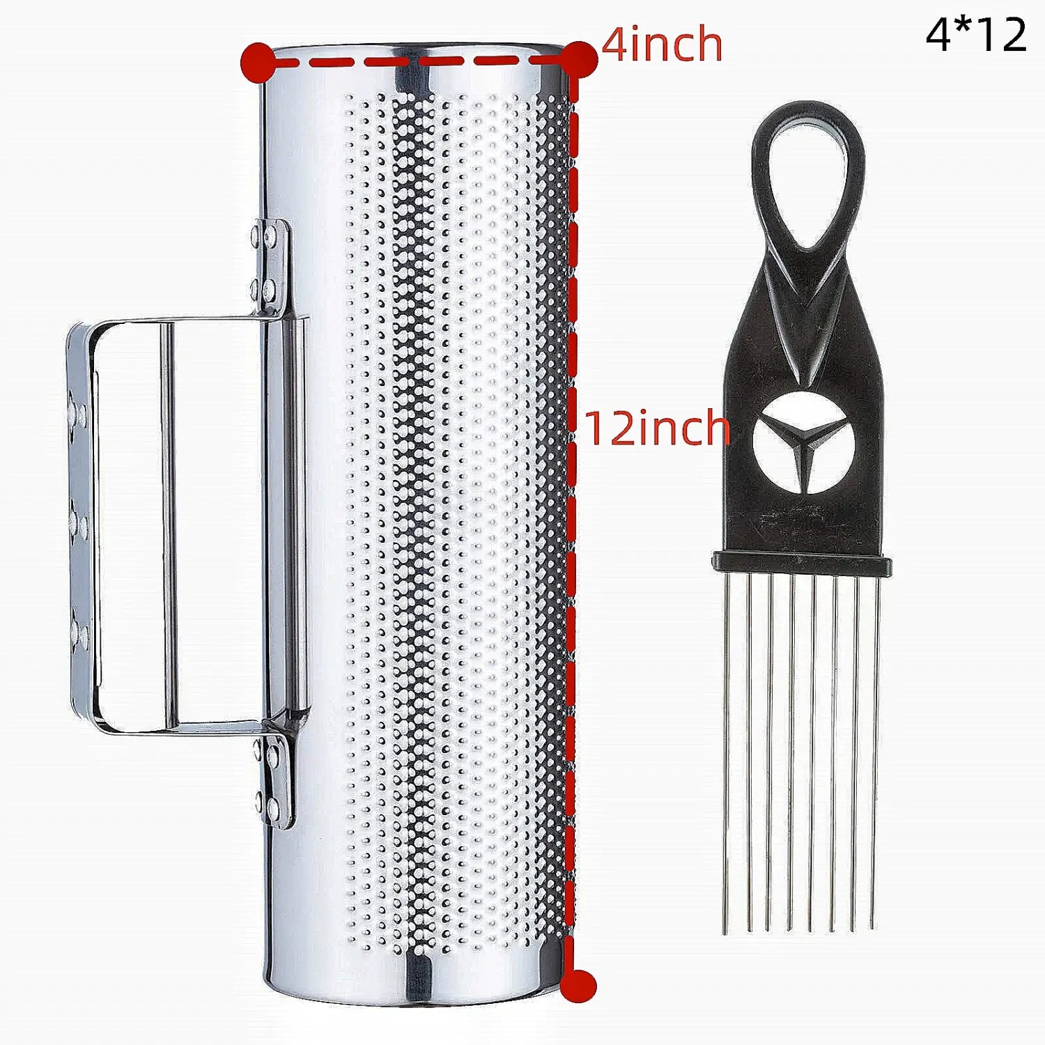 Miwayer Guira Stainless Steel Latin Percussion Guiro Instrument Puerto Rico Instruments with Guiro Scrapers for Live