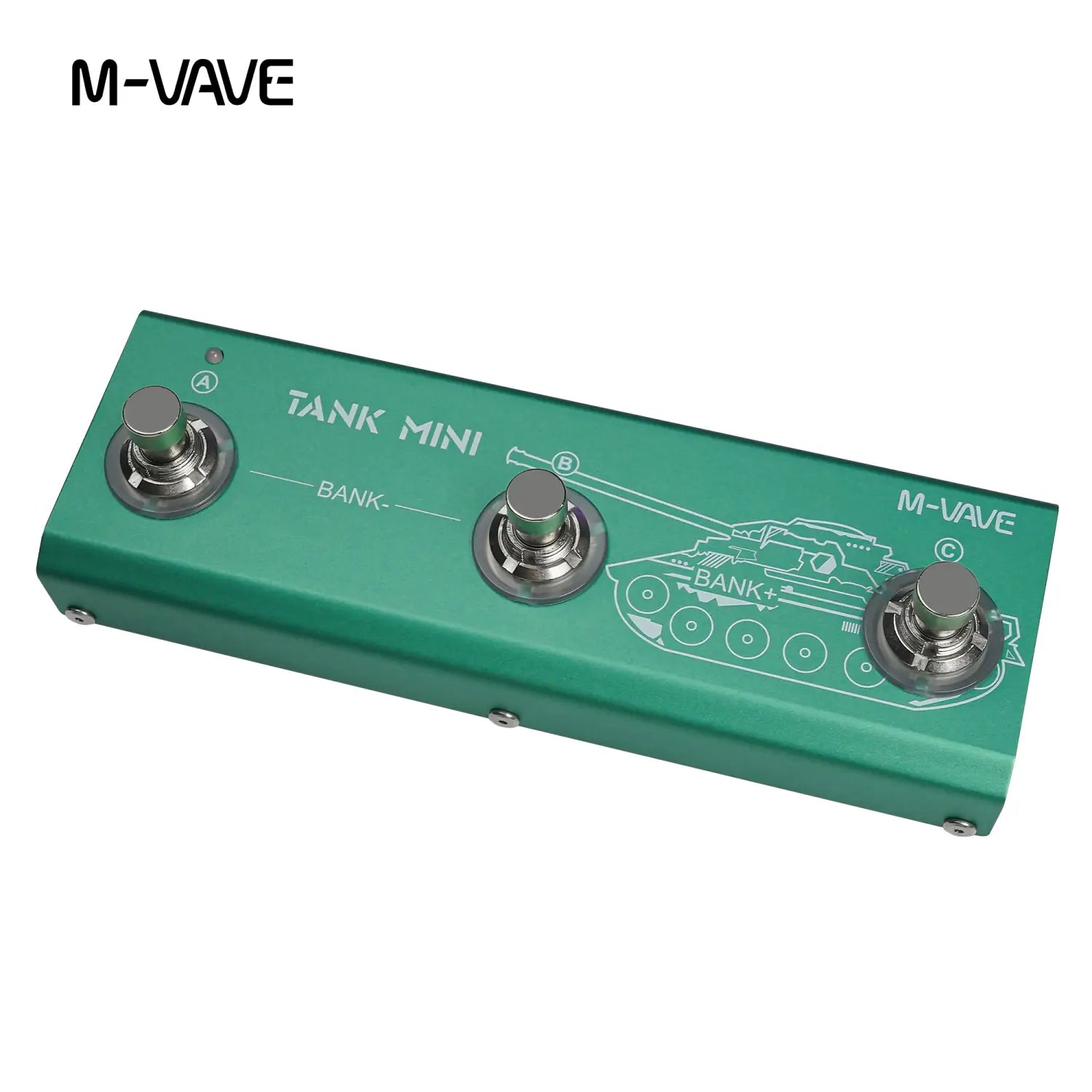M-vave Tank Mini Multic Effect Guitar Pedal,Support IR and OTG Recording,Built-in Cab,Amp,Mod,FX,Delay and Reverb Effects