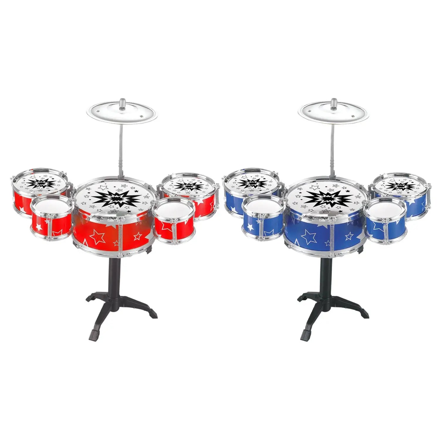 Kids Drum Kits Preschool Learning Toy Music Enlightenment Mini Drum Set Simulation for Boys Kids Preschool Children Gifts