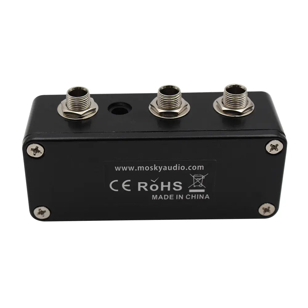 MOSKYaudio Buffered Splitter Guitar Pedal - Signal Buffer & Dual Output Splitter Clean Tone Preservation for Dual Amp Setup