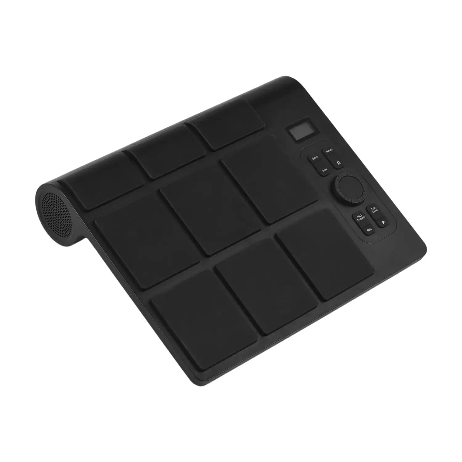 Electronic Tabletop Drum Set with 2 Speaker 9 Pads Color Lighting Supports BT MIDI Various Audio Connection LCD Display Adjustab