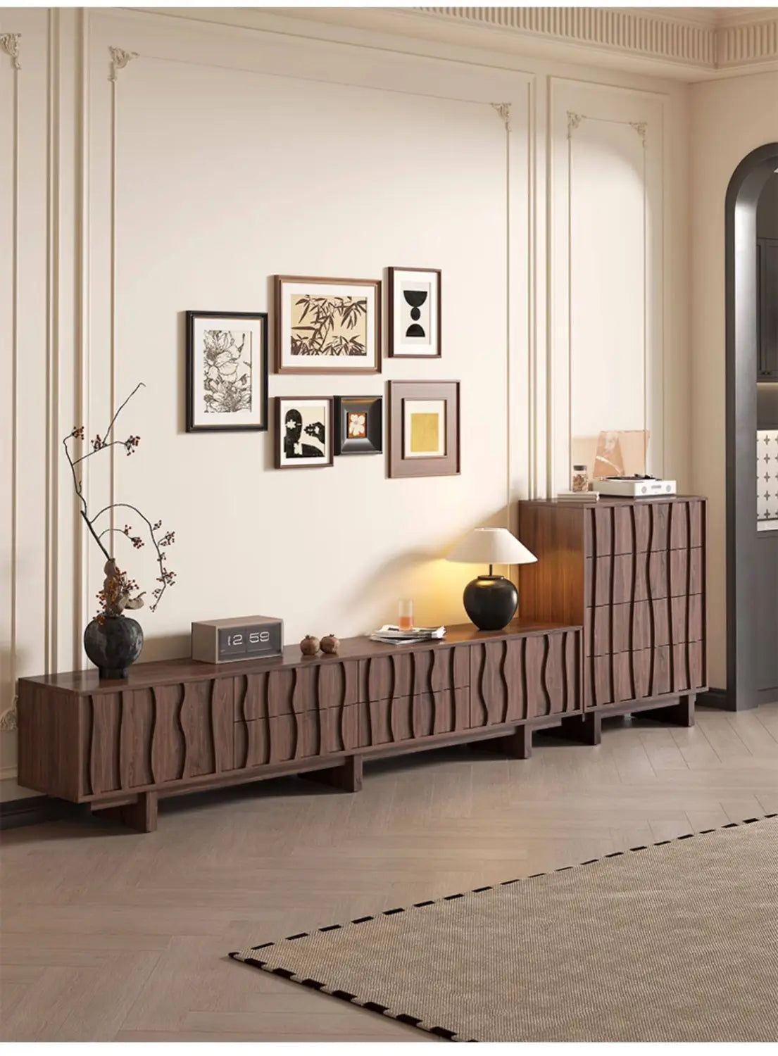 Vesa Floor Aesthetic Tv Stand Vintage Living Room Entertainment Console Tv Stands Monitor Stand Modern High End House Furniture