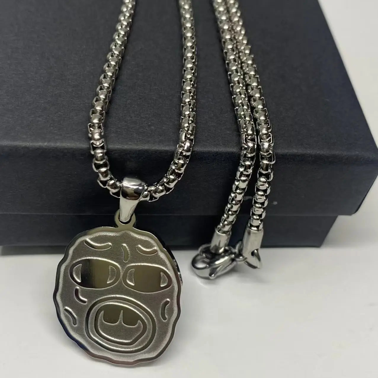 High quality stainless steel Hip Hop Necklace Fashion men’s and women’s trend necklace Rapper fan gift Personality Accessories