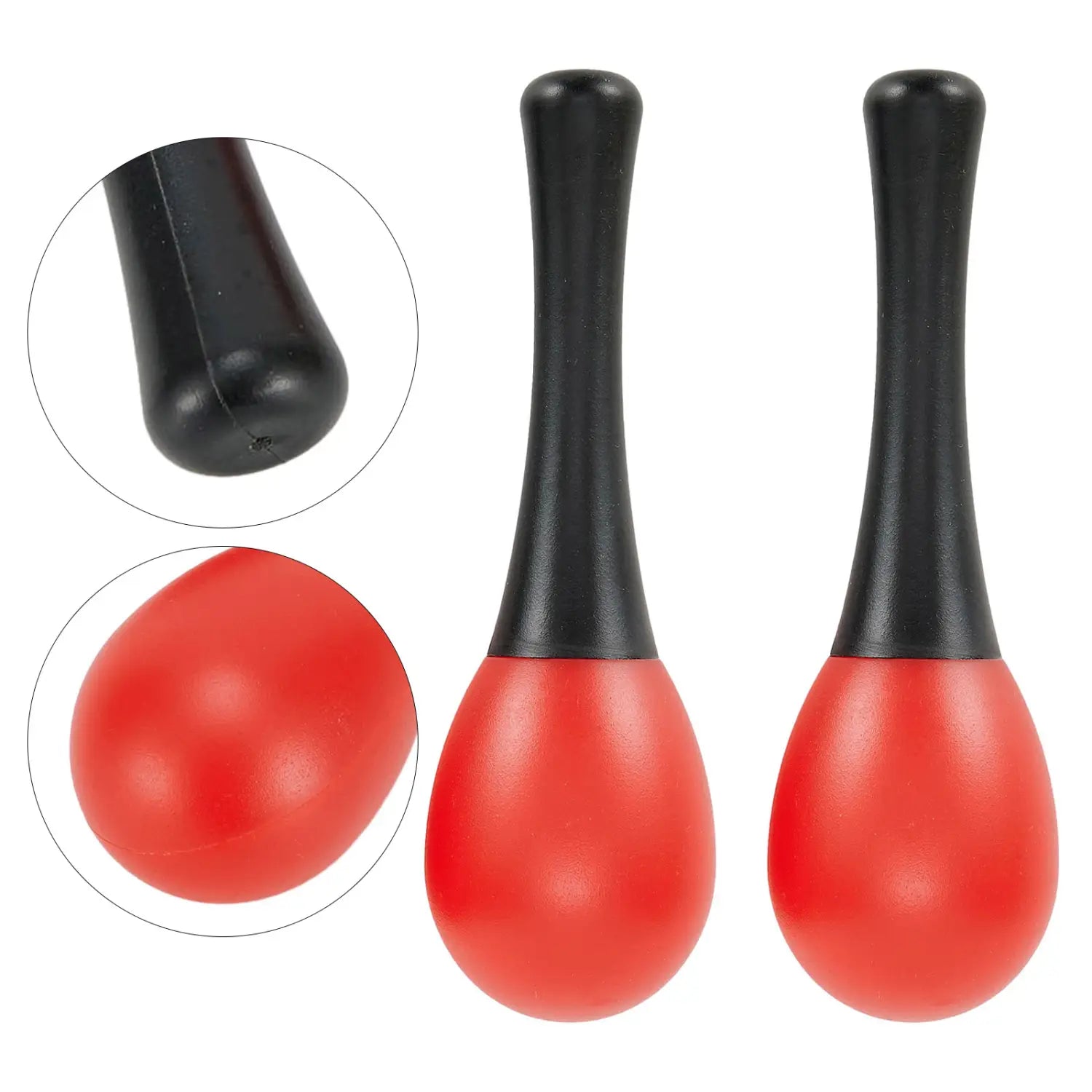 2X Plastic Maracas Sand Hammer Rattle Shaker Percussion Musical Instruments Toys For School Percussion Sensory Groups Bright
