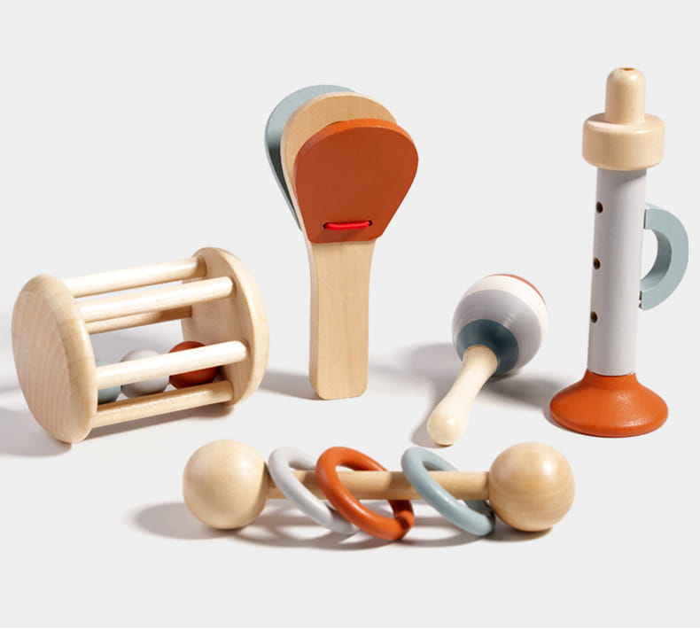 Baby Music Toys Montessori Wooden Toys Child Percussion Instruments Early Educational Toys Birthday Gifts for Toddlers Girl Boy