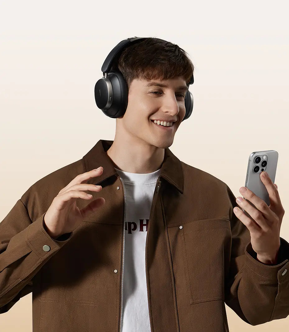 UGREEN Studio Pro 48dB ANC Wireless Headphones Over Ear Bluetooth Earphones Active Noise Cancellation Hi-Res LDAC 120h Playtime