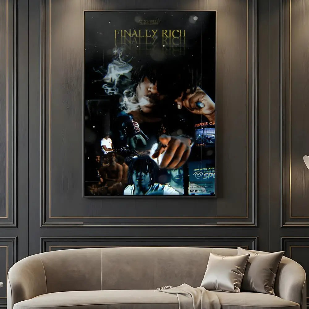 American Hip Hop Rapper Chief Keef Music Retro Poster --HD-- Self-Adhesive Waterproof High-Toughness Universal Wall Decor
