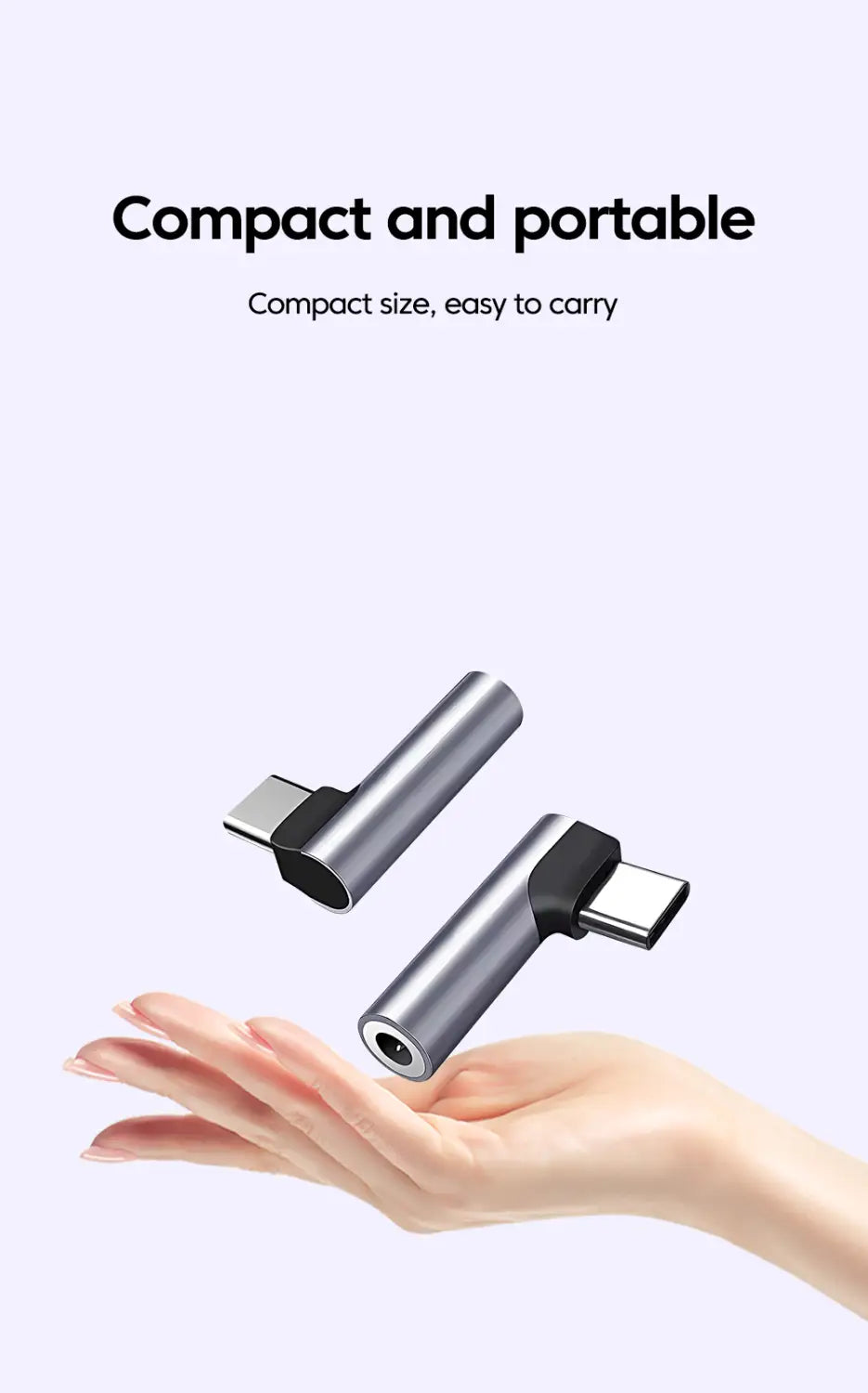 Elbow Type C to 3.5mm Jack Audio Adapter Headphone Adapter Supports Voice Calls USB C Adapter For Iphone 17 16 15 Samsung Huawei