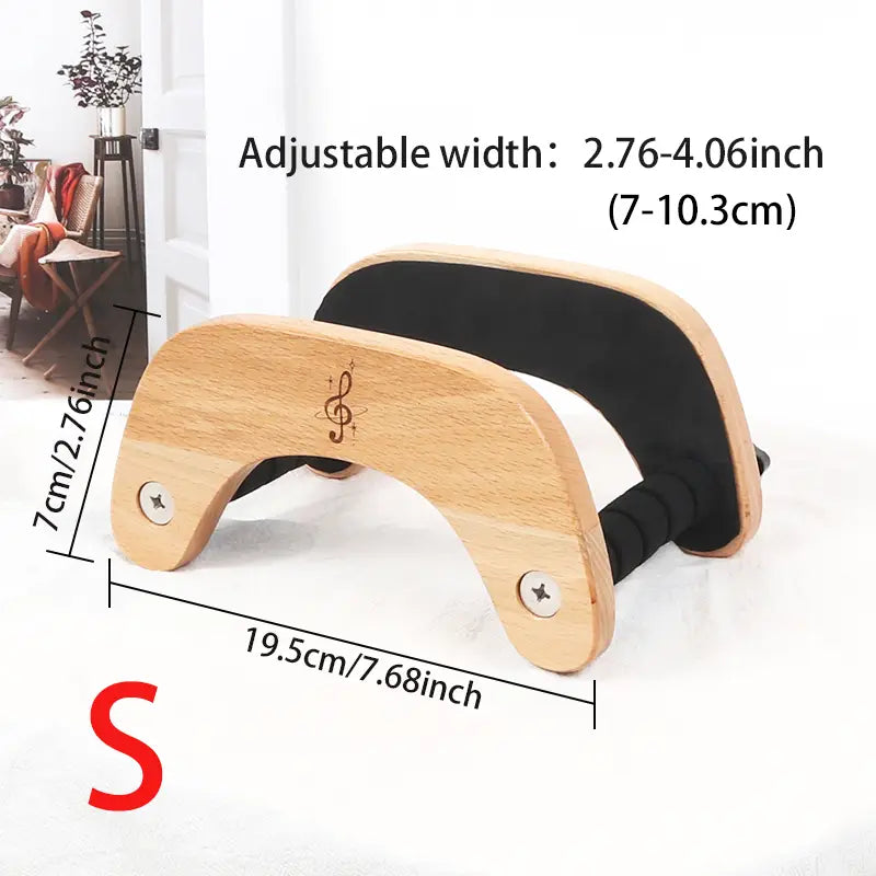 Guitar Stand Creative High Quality Beech Wood Guitar Holder With Protective Sponge Pads Portable Carrying Wood Made Guitar Stand