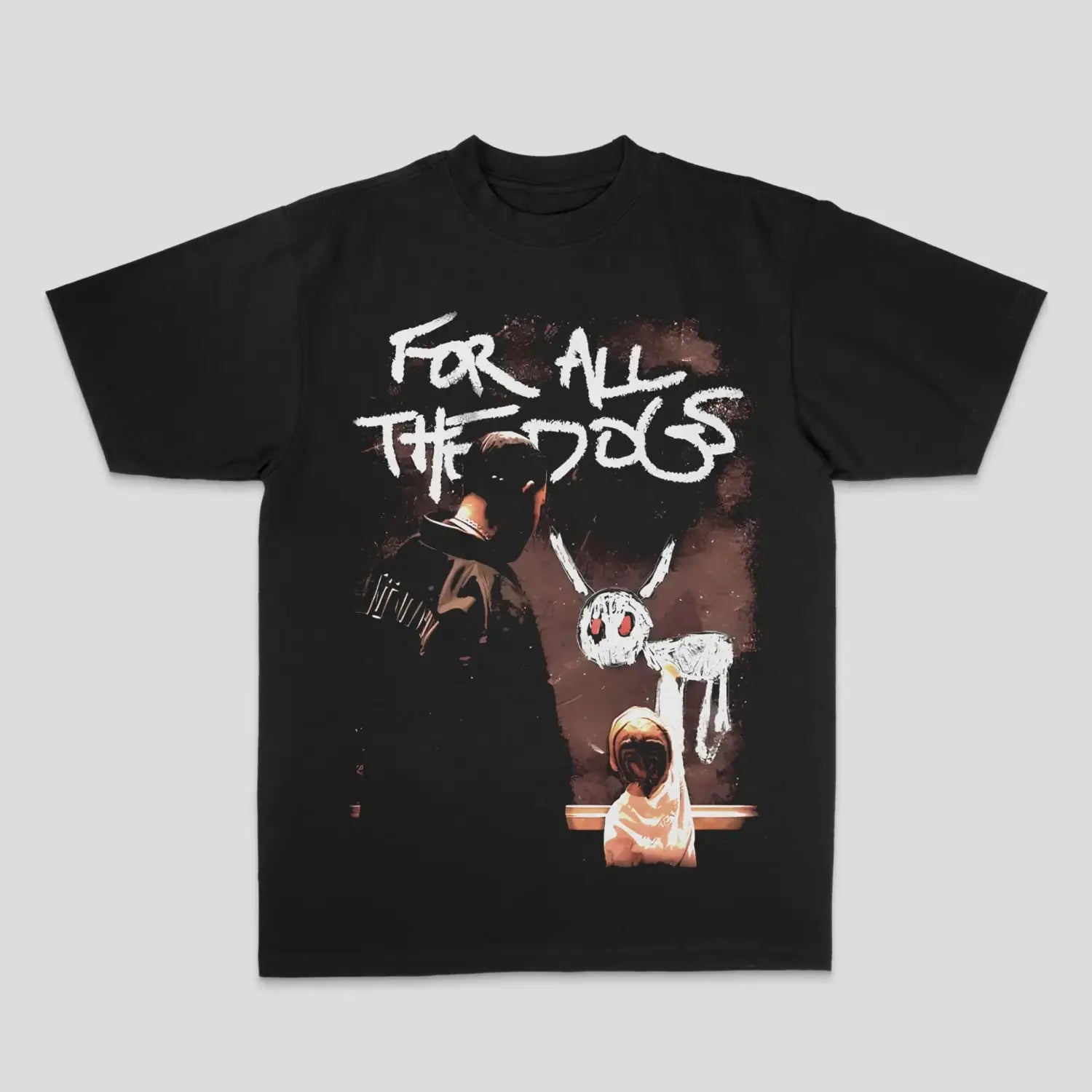 Hip-hop and Rap Top European and American Drake Male Duck Rock High Street Sports Casual Men’s and Women’s T-shirt Couple
