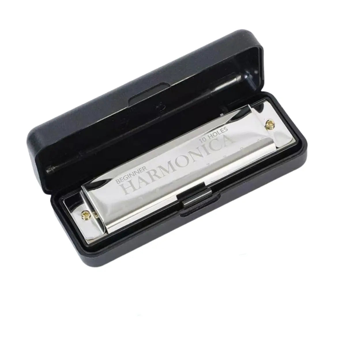 Harmonica 10 Holes Diatonic Key of C Blues Harp Mouth Organ Musical Instrument for Beginners Kids Adults with Storage Case