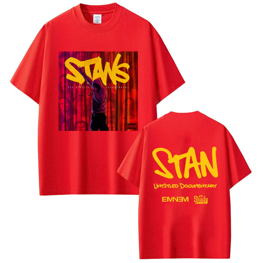 Rapper Eminem 2025 New Album Stans Print T-Shirt Men Women Trendy Hip Hop Vintage T Shirt Oversized Cotton T-shirts Streetwear