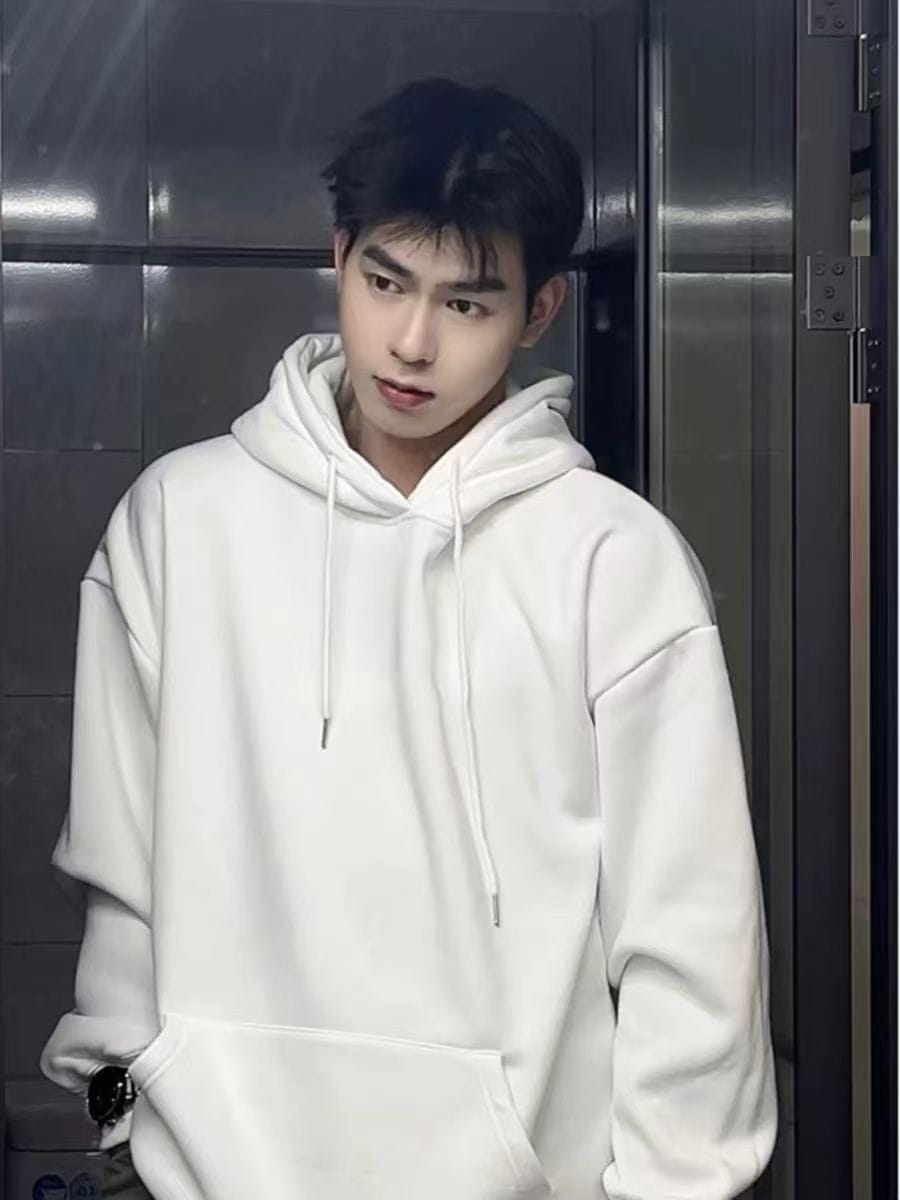 Hip Hop Solid Color New Fitness Hoodies Men New Autumn Fashion Casual Sweatshirt Male Harajuku Streetwear Men Hoodie Trend