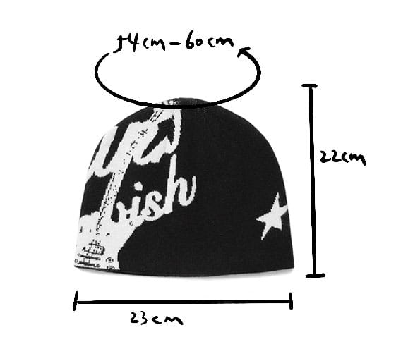 Women’s Beanie Korean Wnter Knit Hip Hop Vintage Gothic Kpop Y2k Hats Streetwear Wool Caps Fashion Aesthetic Unisex Accessories