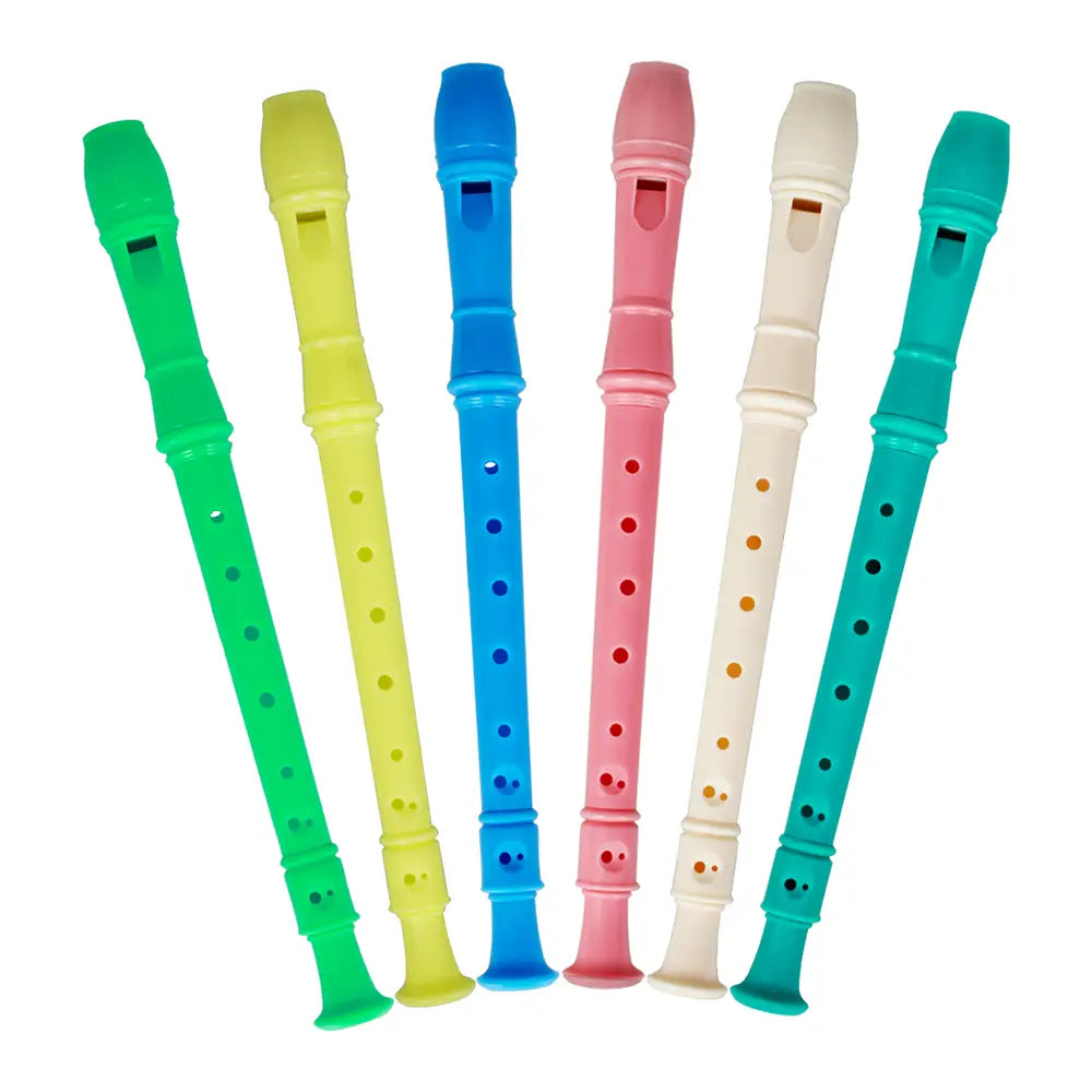 8 Hole Clarinet Long Flute J32 ABS Vertical Flute Musical Instrument Music Education with Cleaning Stick for Children Beginner