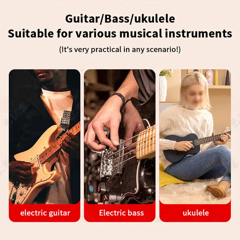 Adjustable A-Frame Guitar Stand Tripod Folding Design Outfitted with Non-slip Rubber Feet for Electric or Bass Guitars.