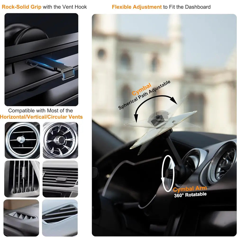 1/2PC Car Crash Cymbal Air Vent Mini Drum Car Hand-shooting Cymbals Car Drum Cymbal Air Vent Musical Instrument For Car Interior