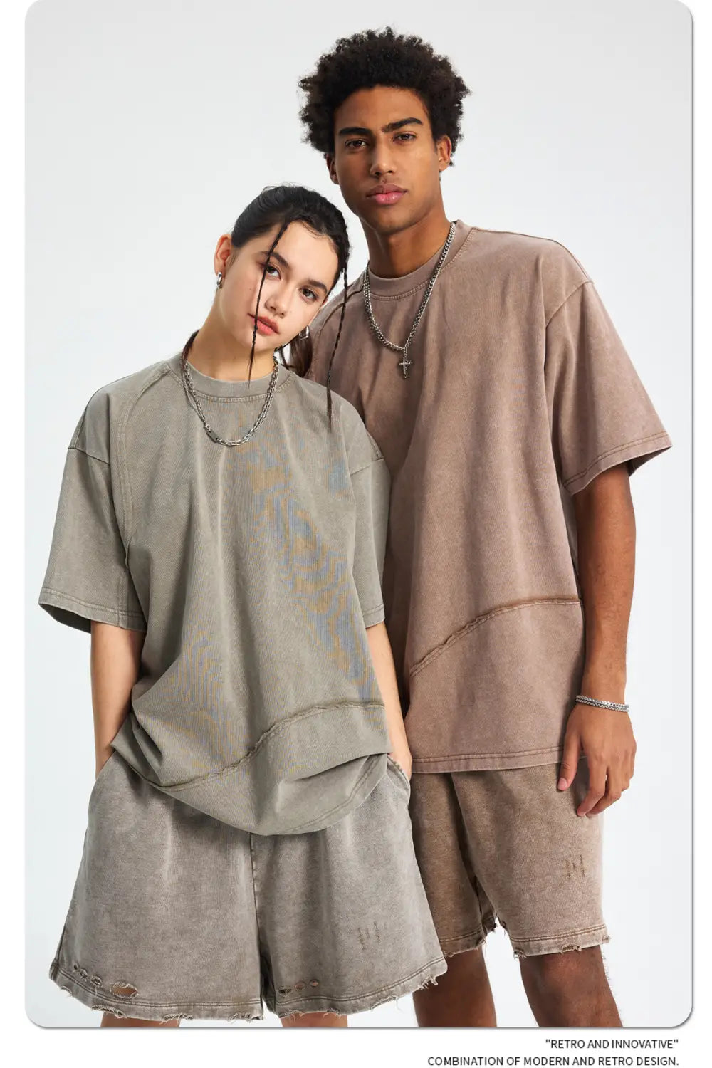 Hip Hop Wax Printing Washing Men’s Short Sleeve Tee Oversized Distressed Round Neck Man Cotton T Shirts Top Quality Raw Edges